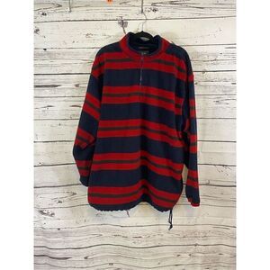 Vintage Woods  and gray fleece in red green and navy size extra large